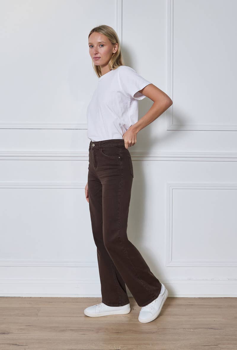 Wide Leg Stretch Broek Plus size