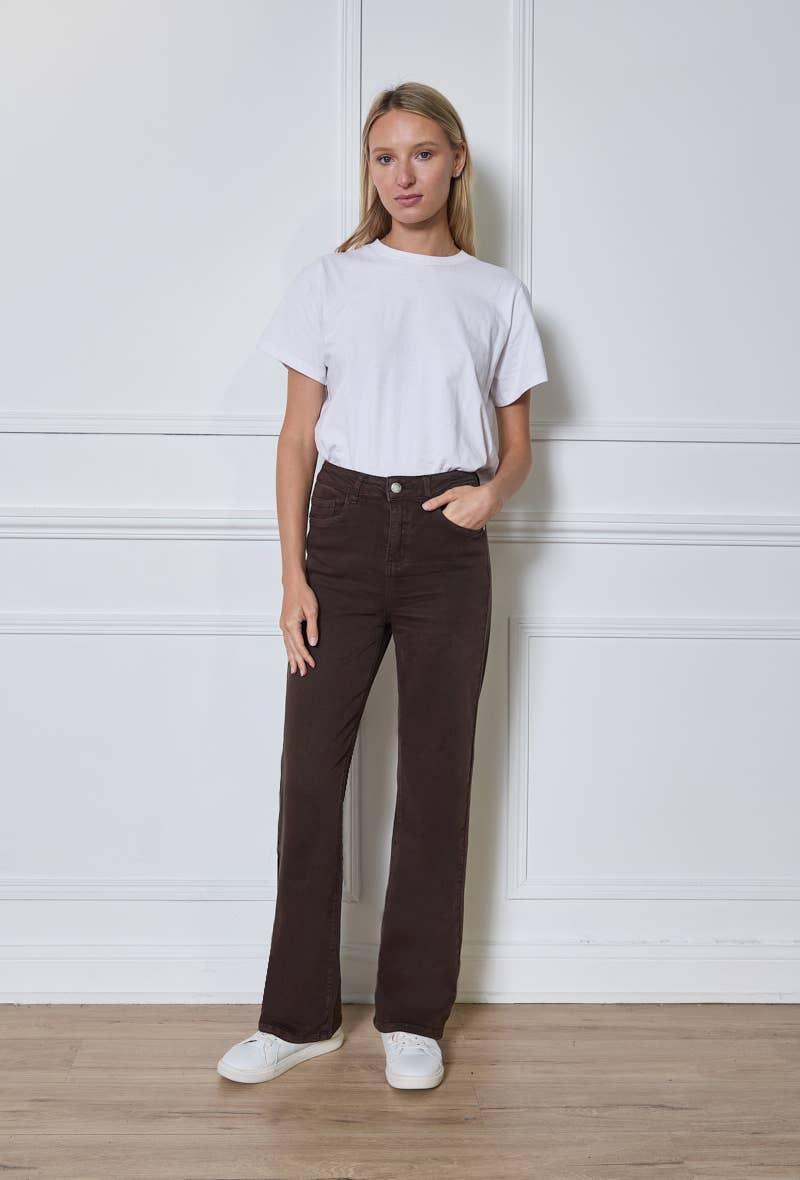 Wide Leg Stretch Broek Plus size