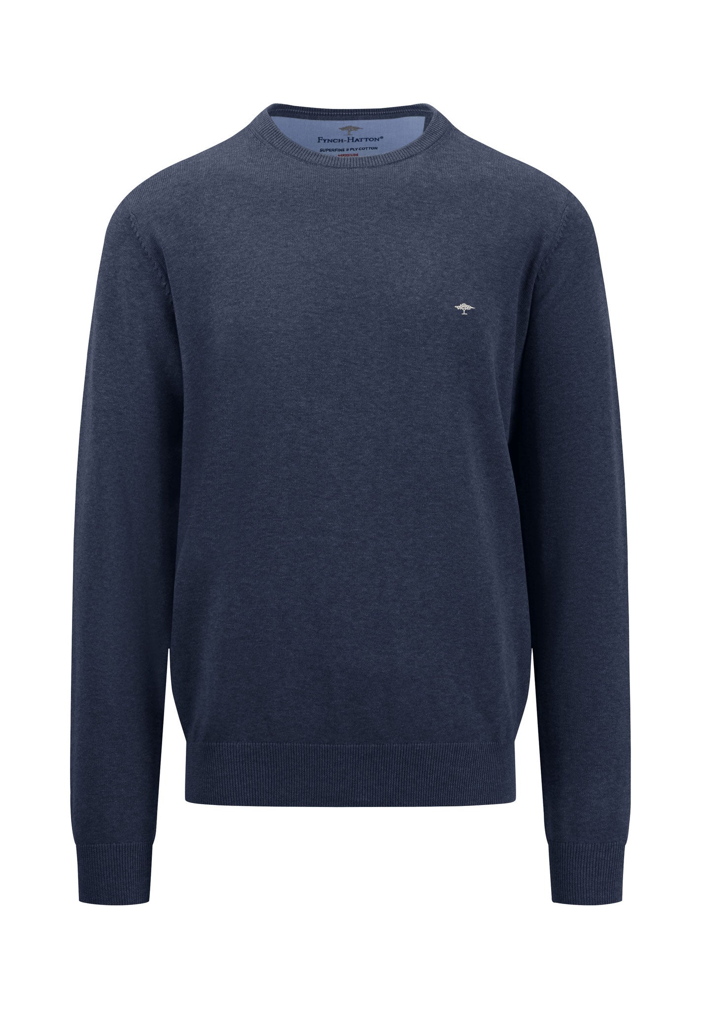 Donker blauwe trui O-neck
