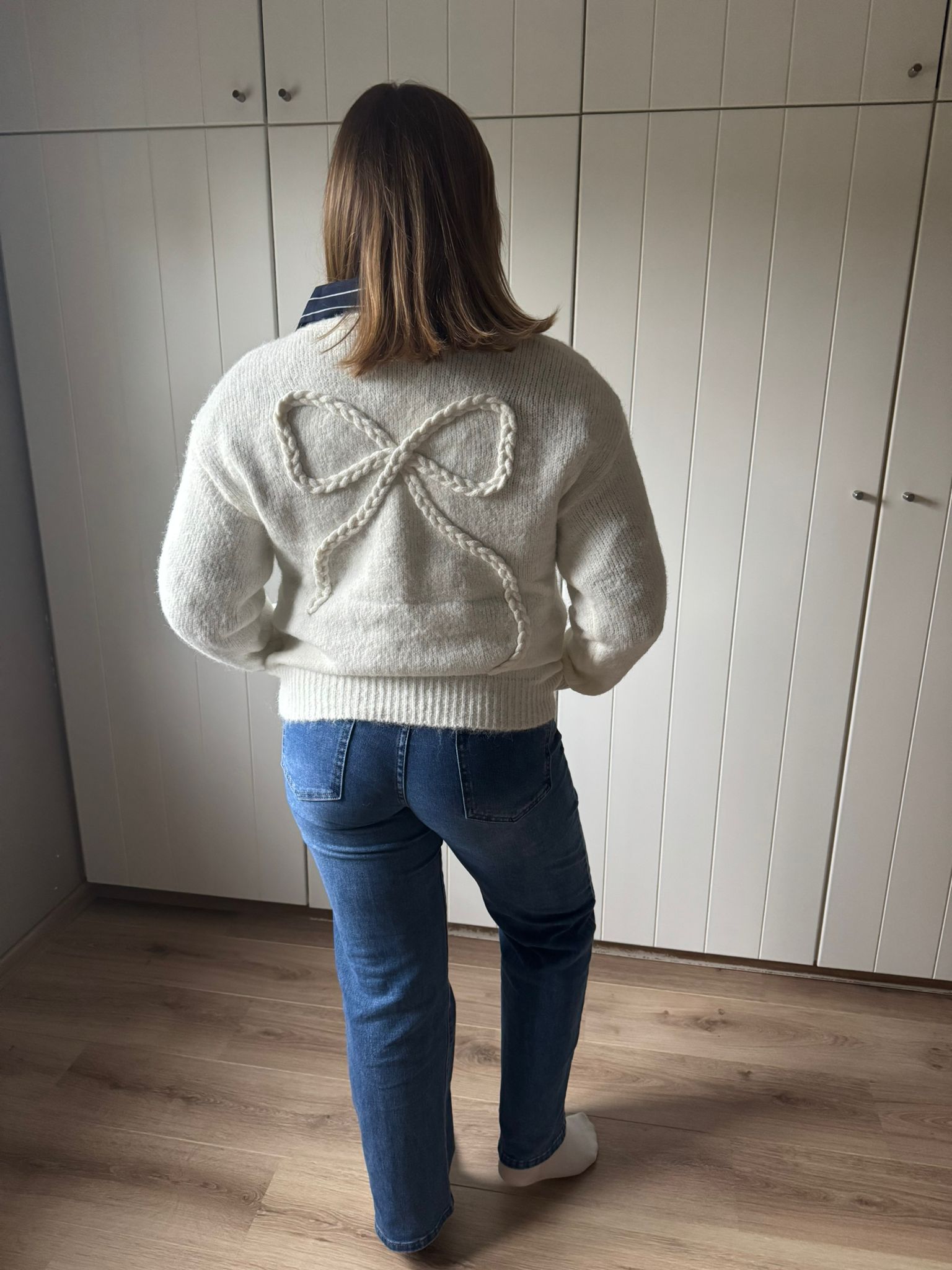 Jeans met strikjesprint