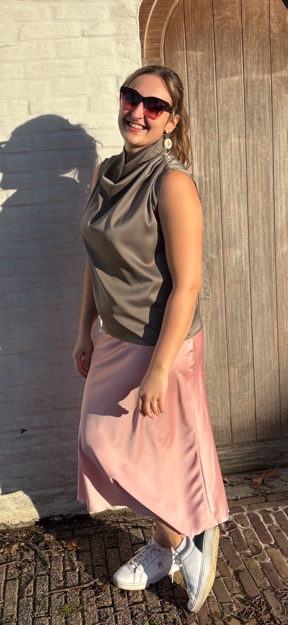 Bella satijnen rok